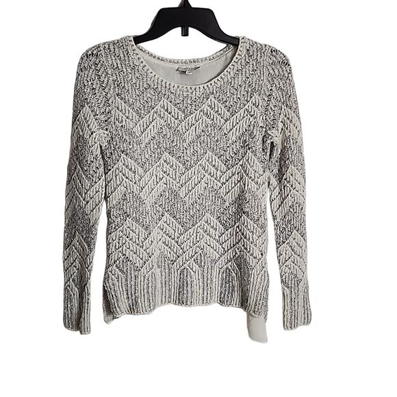 Lucky Brand Sweaters - Lucky Brand Double Layer Sweater with Metallic Accent Thread, Small